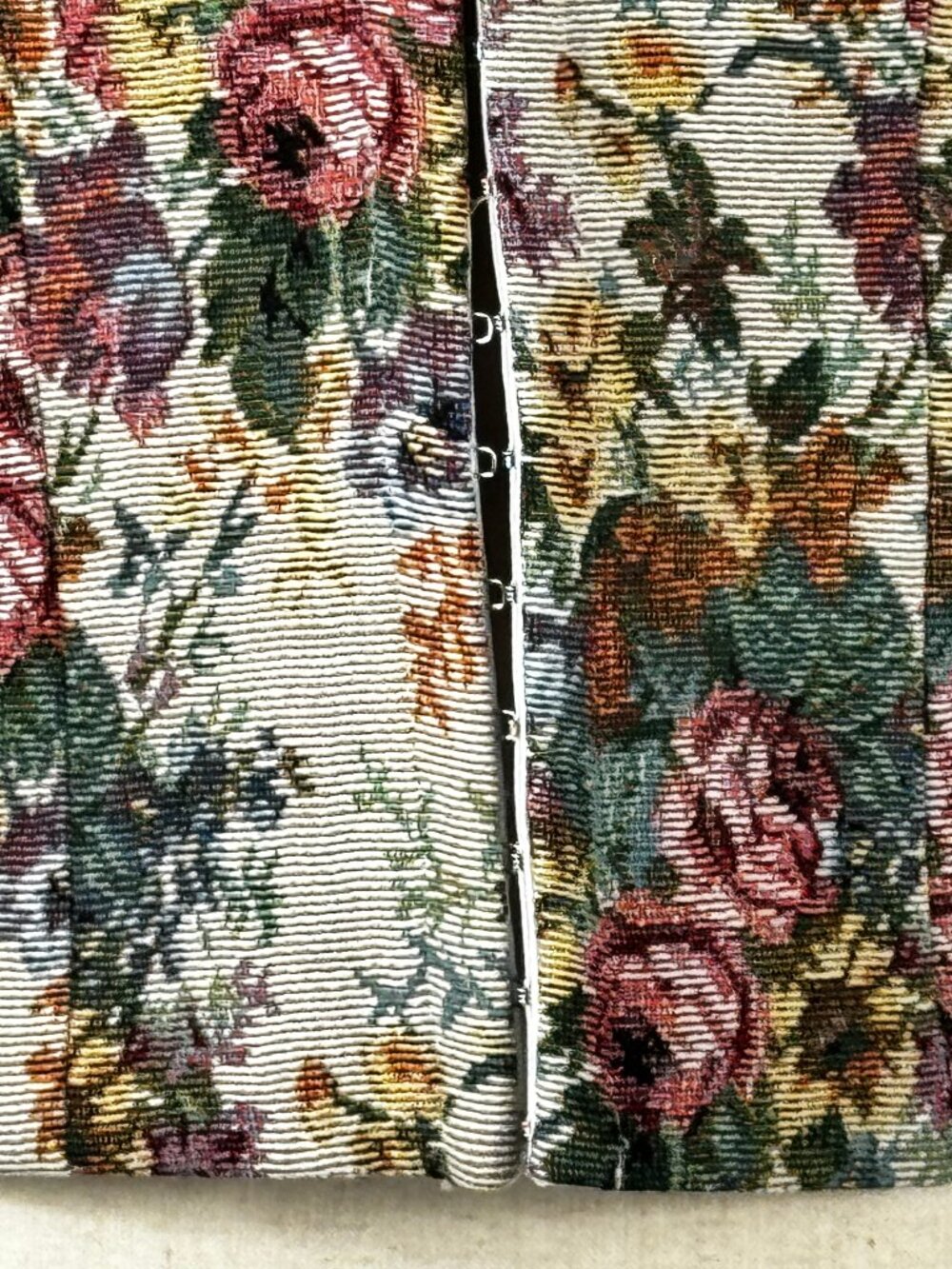COMMENSE Tapestry Corset Collared Blouse Size M - Picture 7 of 10